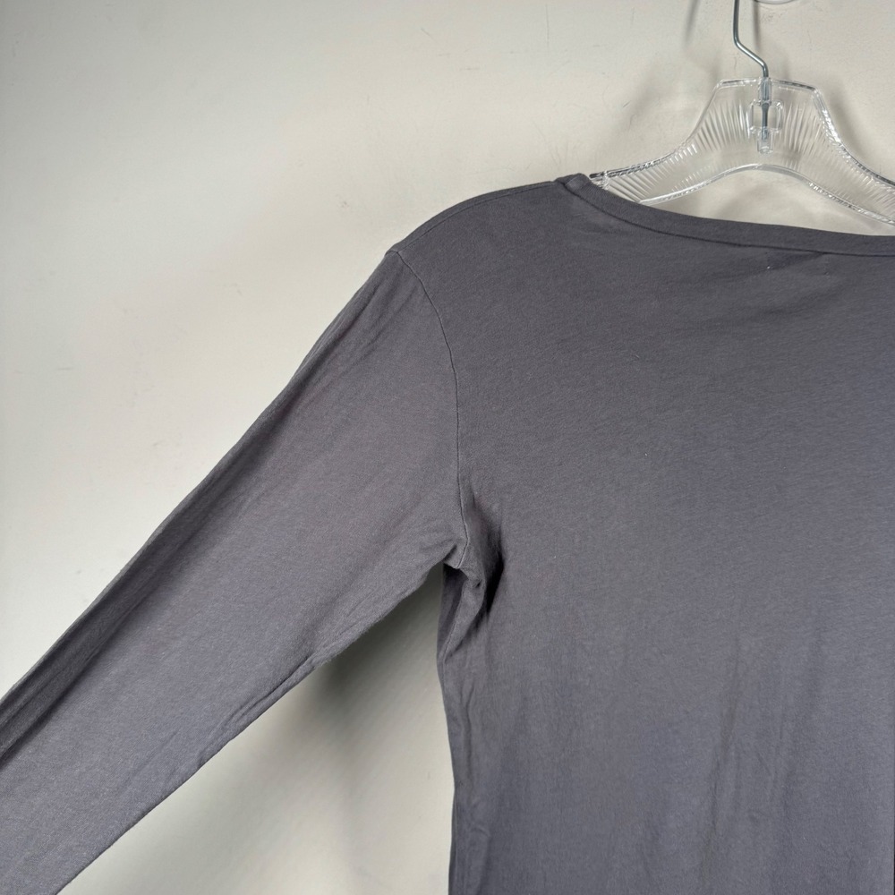 Robindira Unsworth Womens Long Sleeve Scoop Neck Tee Shirt Gray Size Small *FLAW - Picture 14 of 16